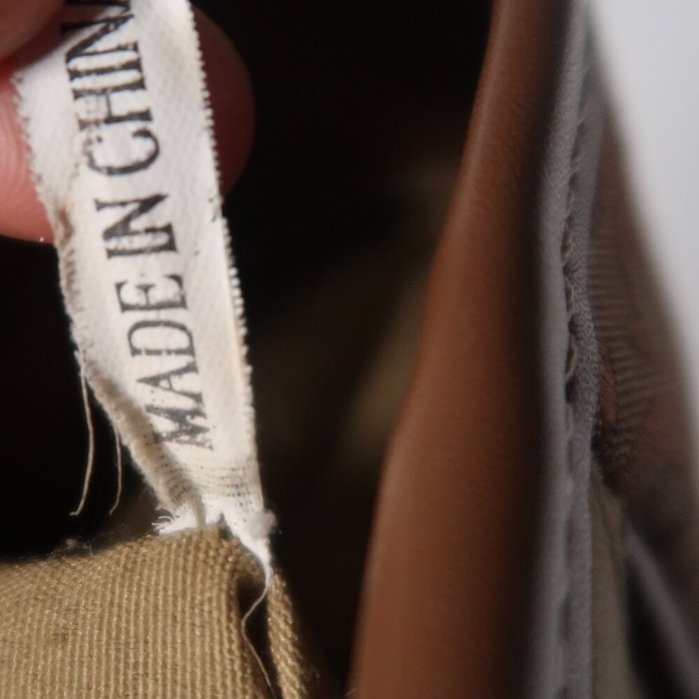 Patchwork Canvas Tote Hand Bag Leopard Print Eart… - image 7